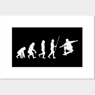 Skateboard Evolution Skate Fan Skateboarding Skater Life Posters and Art